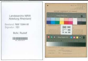 Entnazifizierung Rudolf Bohr , geb. 23.03.1921 (Gemeindevertreter)