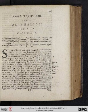 Tit. I: De Publicis Judiciis
