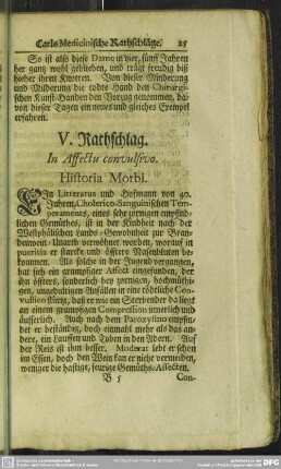 V. Rathschlag. In Affectu convulsivo