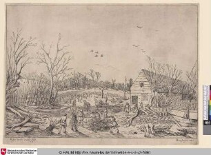 [Reparatur des gebrochenen Deichs; Repairing the broken Dike on the River Lek by Vianen, 1624]