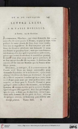 (Lettre LXXXI - XC)