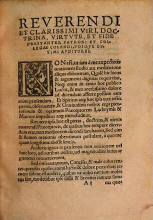 Oratio Habita In Fvnere Reverendi Et Clarissimi Viri Philippi Melanthonis