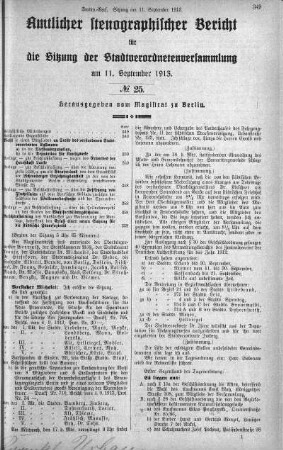 No 25, 11. September 1913