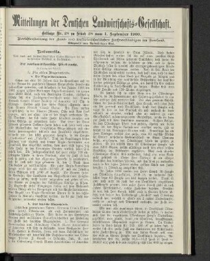 Beilage Nr. 28 zu Stück 28 vom 1. September 1900.