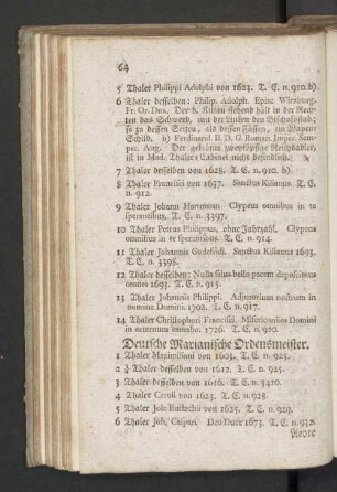 Deutsche Marianische Ordensmeister.