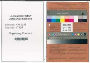 Entnazifizierung Friedrich Vogelsang , geb. 04.02.1893 (Steiger)