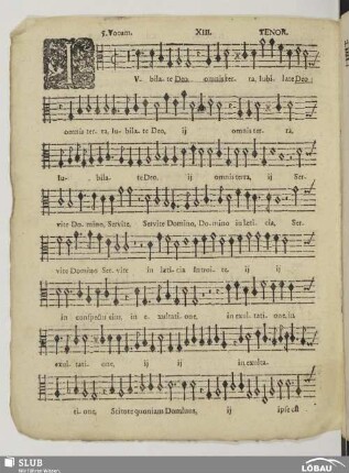 XIII. Jubilate Deo omnis terra