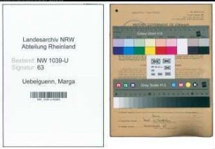 Entnazifizierung Marga Uebelguenn , geb. 25.02.1918 (Angestellte)