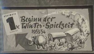 Circus Barlay - Großflächenwerbung, ohne Ortsangabe, 1953-1954