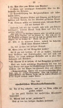 Von dem apostolischen Glaubensbekenntnisse.