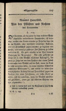 Neuntes Hauptstük. Von den Pflichten und Rechten des Acceptanten.