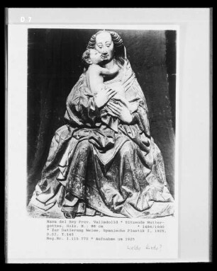 Sitzende Muttergottes