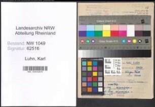 Entnazifizierung Karl Luhn , geb. 26.04.1897 (Schmied)
