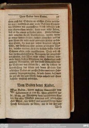 Vom Baden derer Kinder.