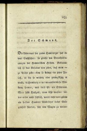 Der Schmaus.