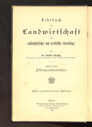 2: Die Pflanzenbaulehre