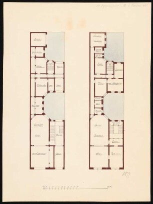 Palais Oppenfeld, Berlin-Mitte: 2 Grundrisse 1:200