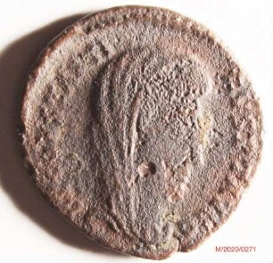 Römische Münze, Nominal Follis, Prägeherr Söhne von Constantinus I. für Divus Constantinus I., Prägeort Antiochia, Original