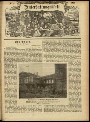 Ausgabe vom Sonntag, den 06. April 1919.