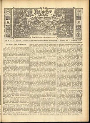 Ausgabe vom Sonntag, den 22. November 1908.