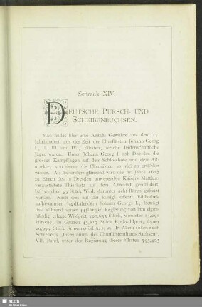 Schrank XIV. Deutsche Pürsch- und Scheibenbüchsen