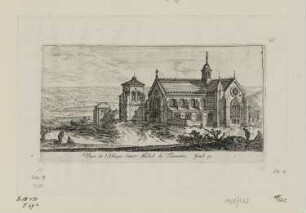 Veuë de l’Abbaye Sainct Michel de Tonnerre, aus: "Divers paisages sur le naturel de la duché de Bourgogne"