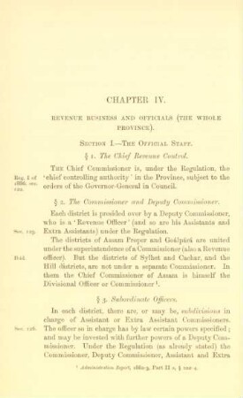 Chapter IV. Revenue business and officials (the whole province)