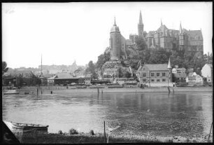 Meißen. Burgberg und Elbe
