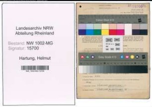 Entnazifizierung Helmut Hartung , geb. 23.06.1919 (Dolmetscher)