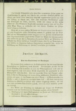 Zweiter Abschnitt. Von dem Conserviren des Bauholzes