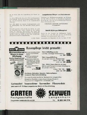 Langenhorner Bürger- und Heimatverein