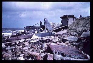 Sturmflutschäden in Norderney/Nordsee