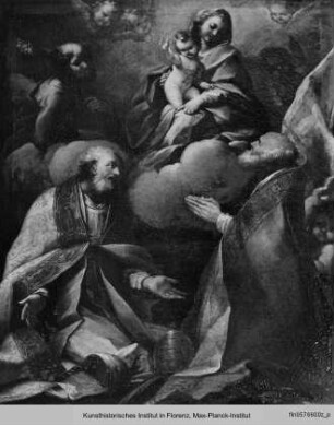 Madonna mit zwei Päpsten