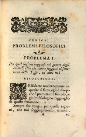 Curiosi Problemi filosofici ... delle Cose naturali