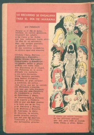Mi recuerdo se engalana para el día de mañana