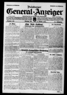 Duisburger General-Anzeiger. 1914-1935