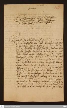 Brief von Viktor Christoph Tuchtfeld an August Hermann Francke.