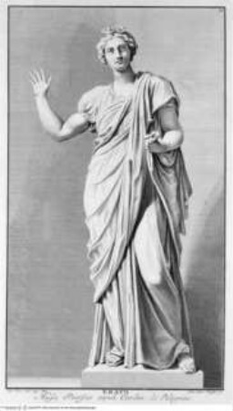 Statuae insigniores a Io. Iust. Preislero in Italico itenere delineatae, Norimbergae : Ge. Mart. Preisler, 1736Taf. 14: Erato - J.J. Preisler, Statue insigniores