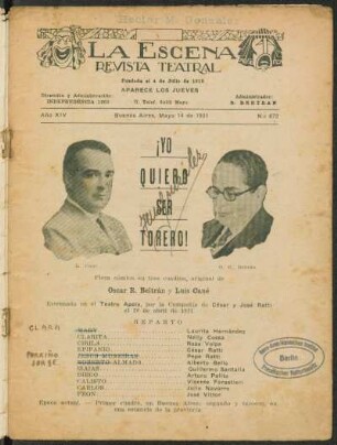 ¡Yo quiero ser torero! : pieza cómica en tres cuadros