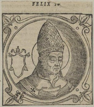 Bildnis von Papst Felix IV.