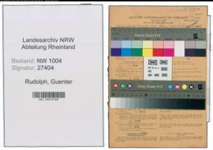 Entnazifizierung Guenter Rudolph , geb. 16.07.1921 (Kaufm.Angestellter)