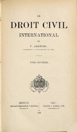 Droit civil international, 7