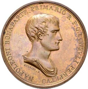 Medaille auf den Bau einer Brücke über die Durance 1803