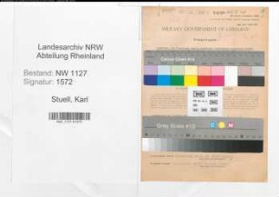 Entnazifizierung Karl Stuell , geb. 23.08.1896 (Lehrer)