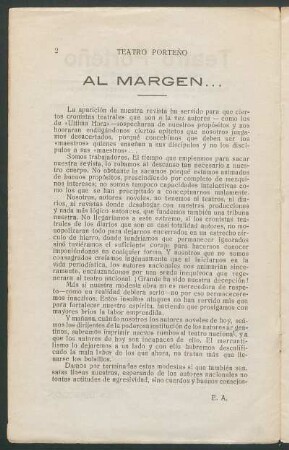 Al margen
