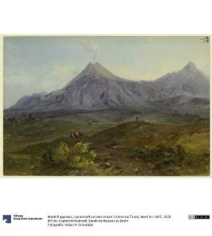 Landschaft um den Vulkan Colima bei Tonila