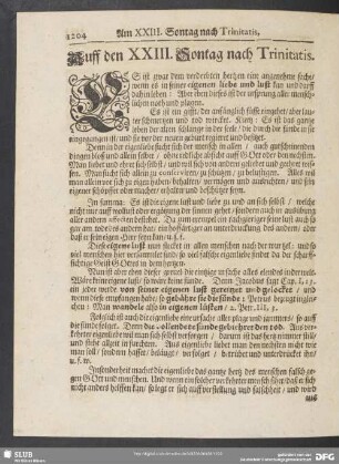Auff den XXIII. Sontag nach Trinitatis
