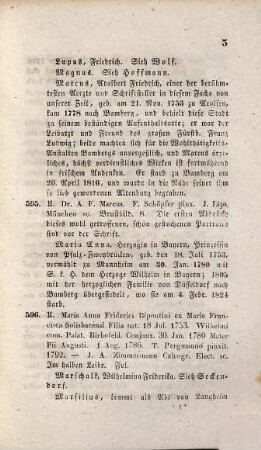Verzeichniß von bambergischen Portraits in Holzschnitt, Kupferstich, Lithographie &c., mit historisch-artistisch-literarischen Notizen, Schluß