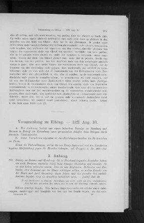 Versammlung zu Elbing. - 1421 Aug. 10.