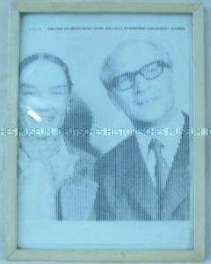 Wandbild: Erich und Margot Honecker